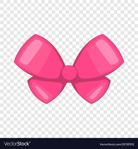 Pink Bow Icon Cartoon Style Royalty Free Vector Image