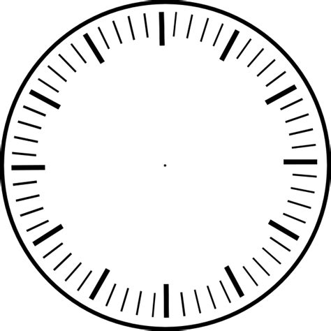 Art Clock Face Template Clock Face Hour And Minute Marks No Hands