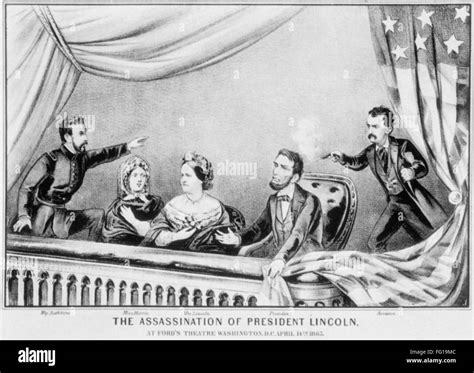 Lincoln Assassination Nthe Assassination Of President Abraham Lincoln By John Wilkes Booth At