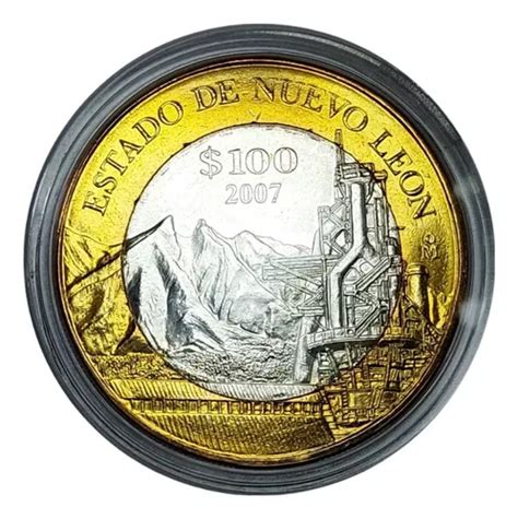 1 Moneda De 100 Pesos Estado De Nuevo León 2da Fase 2007 Unc Mercadolibre