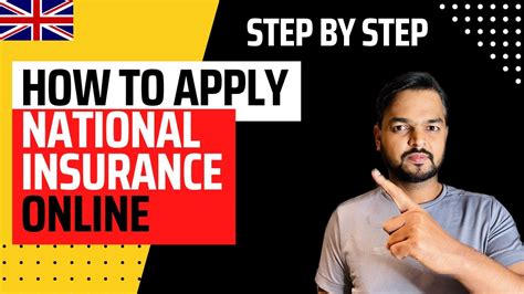 How To Apply For National Insurance Number In Uk Online Step By Step Process Explained Youtube