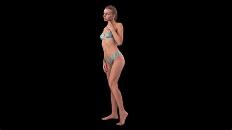 Raw Daily Pose Scan Arina Shy Underwear 3d Model Turbosquid 1988944