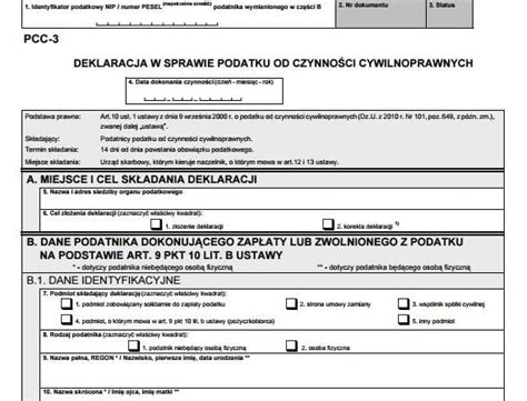 Rozliczenie ze skarbówką po kupnie auta Wypełniamy druk PCC 3 urząd