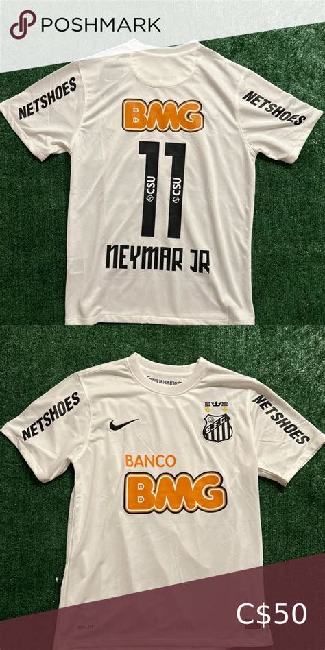 Neymar Retro Santos Jersey Soccer Memorabilia