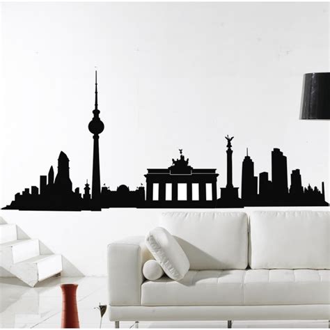 Vinilo Decorativo Adhesivo Berlin Ciudades Europa Alemania Skylines