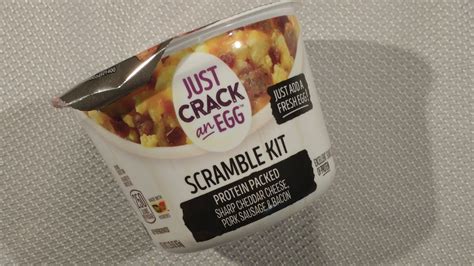 Making Just Crack An Egg Scramble Kit Protein Packed Microwave