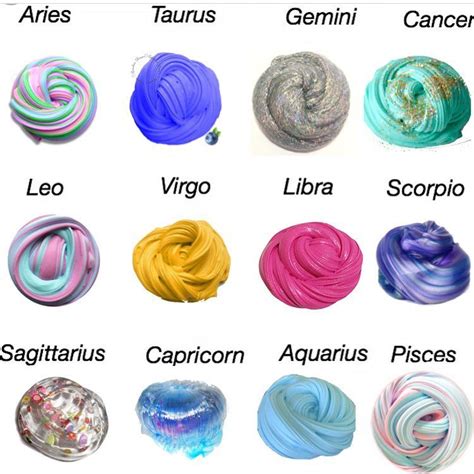 The Signs As Different Slimes What Zodiac Sign Are You Tags Zodiac