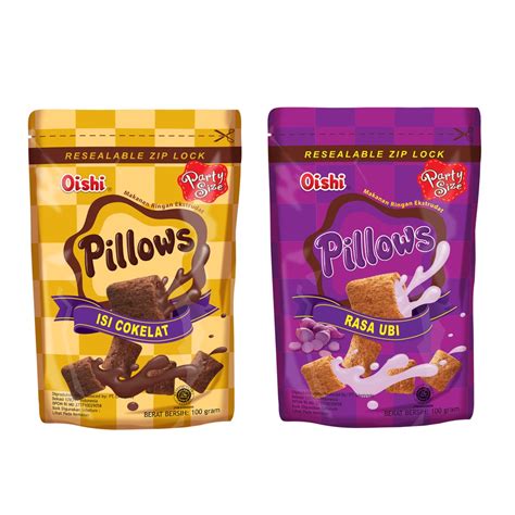 Jual Oishi Pillows 100gr 2 Varian Shopee Indonesia