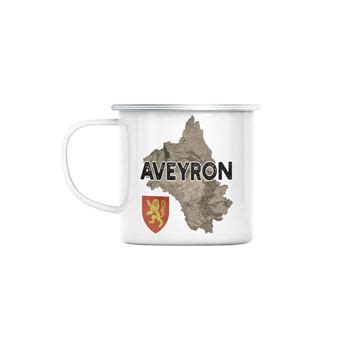 Mug en métal émaillé Aveyron 12 département Tasse et Mugs Achat