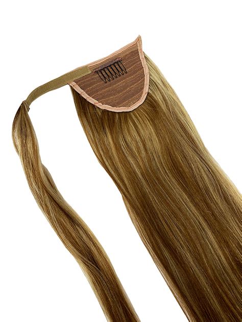 Wrap Around 100% Human Hair Ponytail in Straight 14" - Hairesthetic