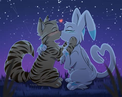 Kiss Under The Stars By Ezpups On Deviantart