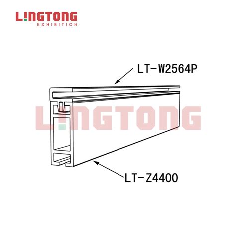 LT W2564P Connection Extrusion For Stretch Fabric Display Stand