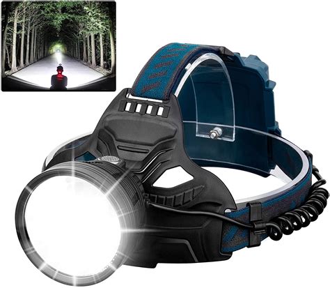 Led Rechargeable Headlamps For Adults 90000 Lumen Super Bright