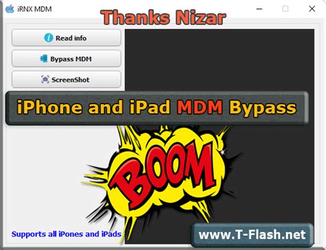 Free IPhone And IPad MDM Bypass Tool IRnx In Normal Mode