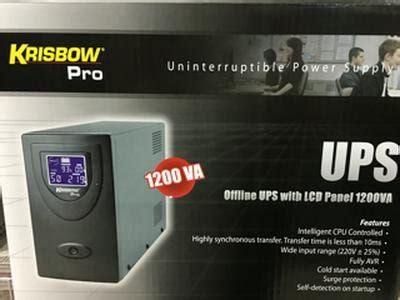 Jual Ups Uninterruptible Power Supply With Lcd Panel Va Krisbow