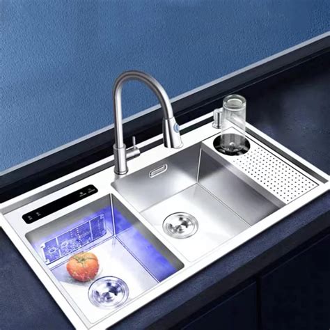 Ultrasonic Smart Kitchen Sink Stainless Steel Sink Purifier