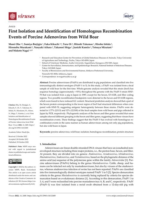 Pdf First Isolation And Identification Of Homologous Recombination