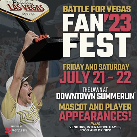 Battle For Vegas On Twitter Announcing The Inaugural B V Fan Fest