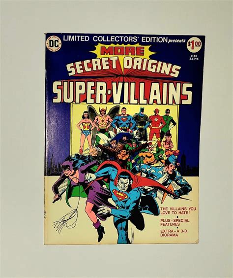 Secret Origins Of Super Villains C 45 Vf Dc 1976 Limited Collectors