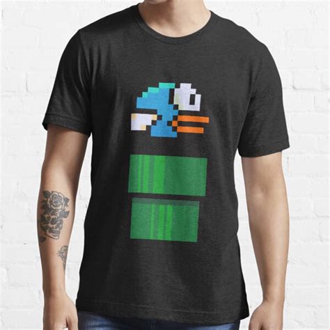 Cute Blue Flappy Bird And Green Pipe T Shirt For Sale By Acengdonat