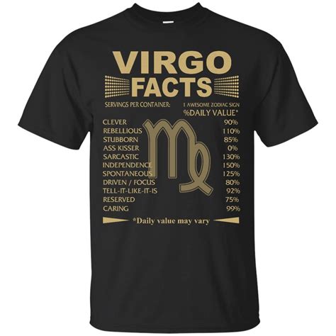 Virgo Zodiac T Shirt Virgo Facts T Shirt Tank Top