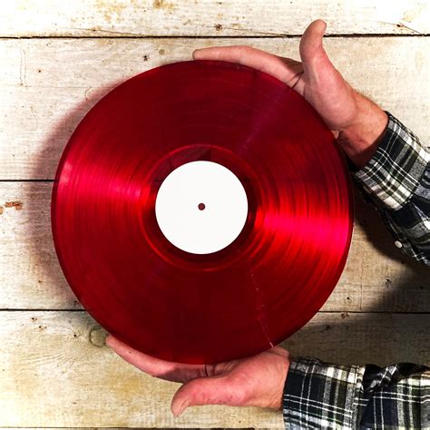 12 Red Translucent Custom Vinyl Record Two Sided Limited Etsy