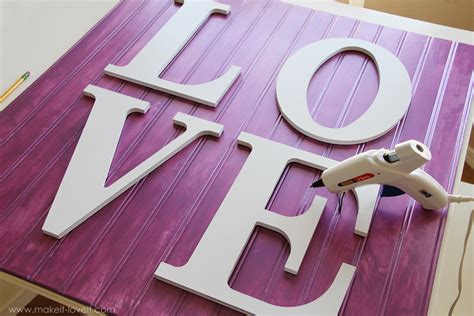 Wall Decor: wooden LOVE sign | Make It and Love It