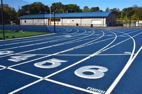 Att Sports Inc Examples Of Blue Running Tracks