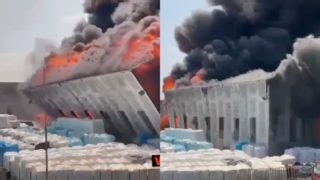 Fidenza Vasto Incendio In Un Azienda Di Materiale Plastico Video