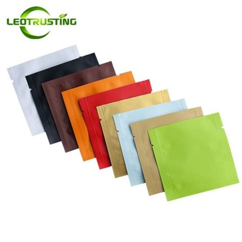 Leotrusting Pcs G Open Top Aluminum Foil Bag Herbal Powder