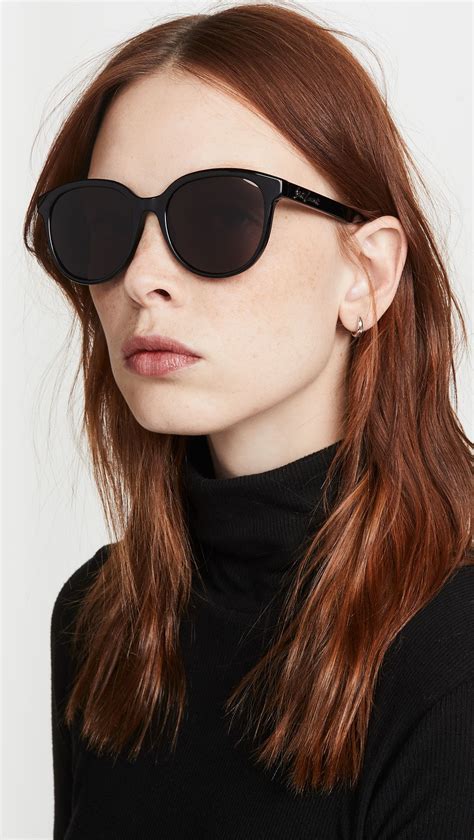 Saint Laurent Saint Laurent Signature Round Sunglasses Shopbop