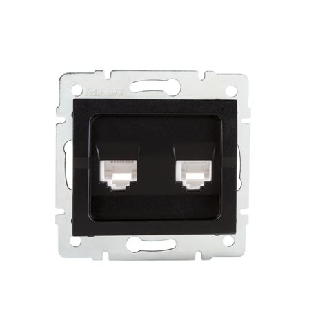 Gniazdo Komputerowo Telefoniczne RJ45 Cat 5e RJ11 LOGI 02 1430 042 Cm