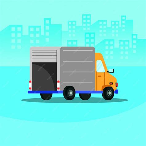 Premium Vector Truck Delivery Service Isolated Icon