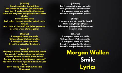 Morgan Wallen Smile Lyrics And Meaning The Weight Behind The Photograph