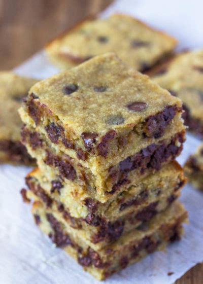 Banana Chocolate Chip Blondie Bars Gimme Delicious