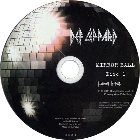 Car Tula Cd1 De Def Leppard Mirrorball Live More Portada