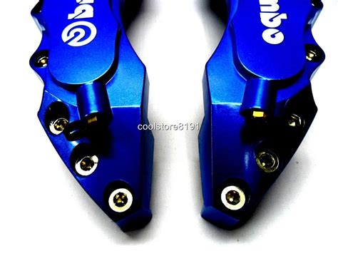 NEW BIG BLUE BREMBO LOOK BRAKE CALIPER COVER F R 4 PCS EBay