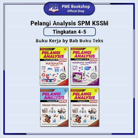 PME Bookshop Pelangi Publishing Pelangi Analysis Tingkatan 4 5 SPM