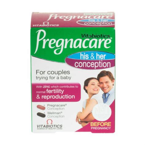 Vitabiotics Pregnacare His And Her Conception Tablet Count For