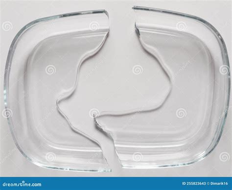 Broken Glass Bowl Stock Image Image Of Fragile Glass 255823643