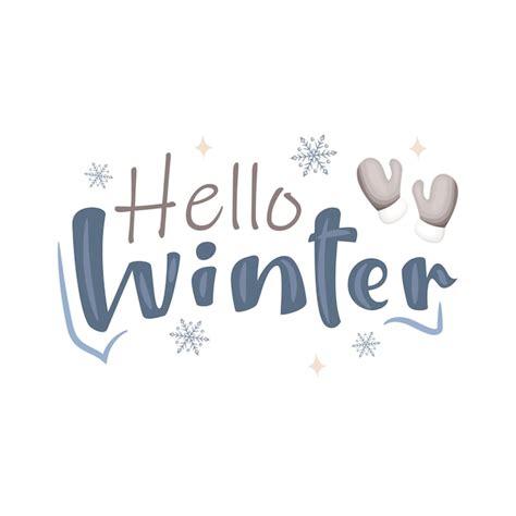 Premium Vector Hello Winter Illustration Vector