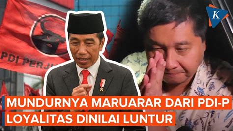 Maruarar Hengkang Dari PDI P Loyalitas Luntur Demi Pilih Setia Ke