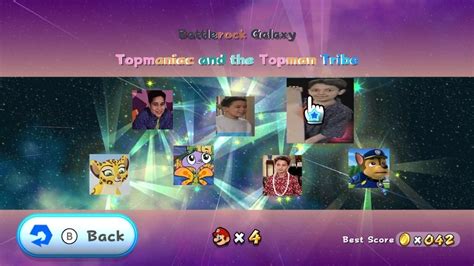 Super Mario Galaxy Battlerock Galaxy Topmaniac And The Topman Tribe