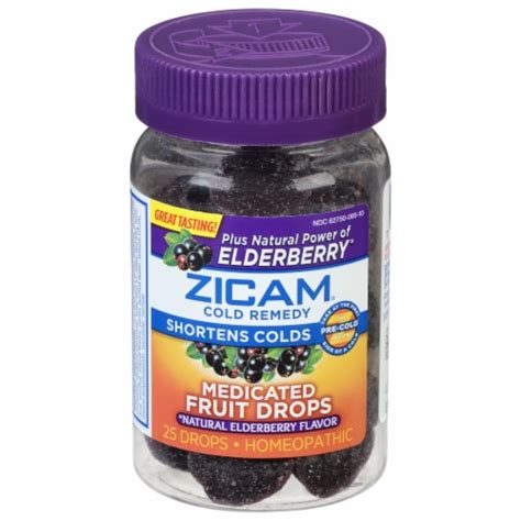 Zicam Cold Remedy Plus Elderberry Zinc Cold Medicine Elderberry Flavor