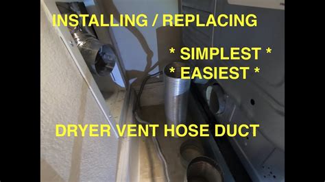 Simplest And Quickest Way To Install Dryer Hose Vent Duct Properly Youtube