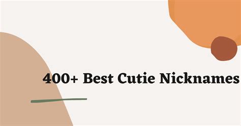 Cutie Nicknames 200 Adorable And Cute Names