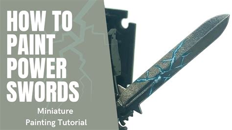 How To Paint Lightning Power Swords YouTube