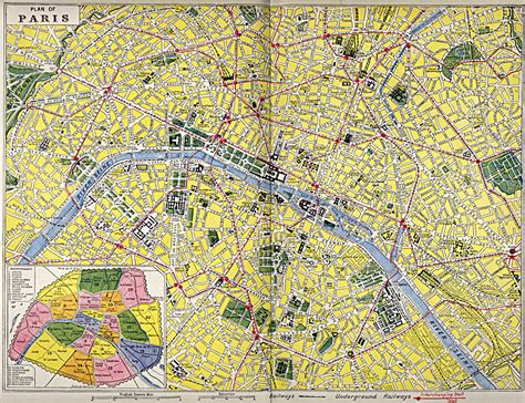 A Map Of Paris