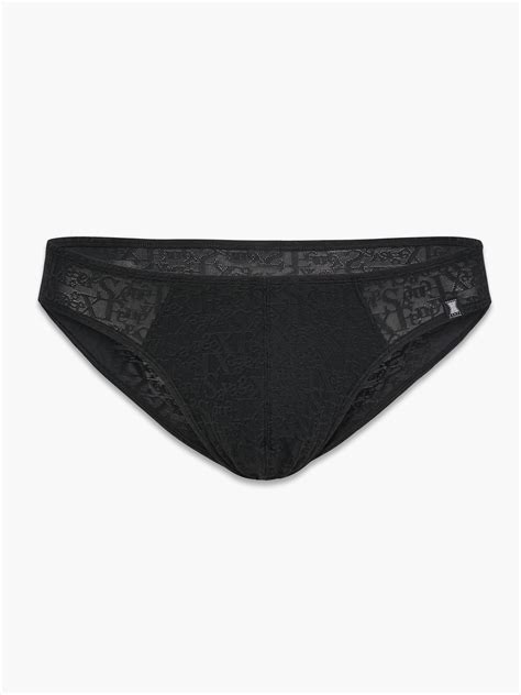 Signature Script Bikini Briefs In Black SAVAGE X FENTY Germany