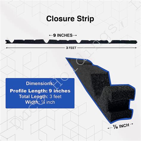 9 Outside Classic Rib Foam Closure Strip For Metal Roofing Panels 3